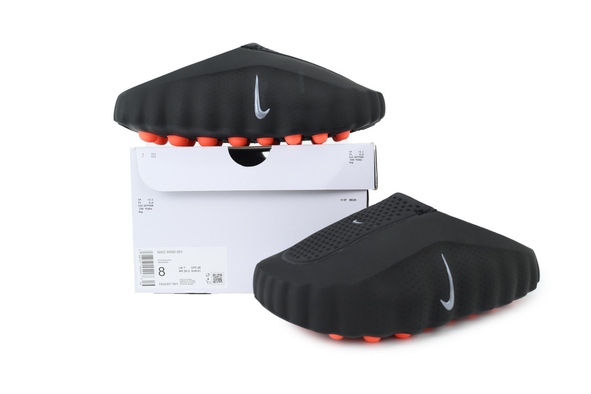 Nike Mind 001 Men's Slip-On Low Top Athletic/Sneaker/Casual Black Men size 8-13 HQ4307-001 (The size runs small, please order one size up.) - Image 6