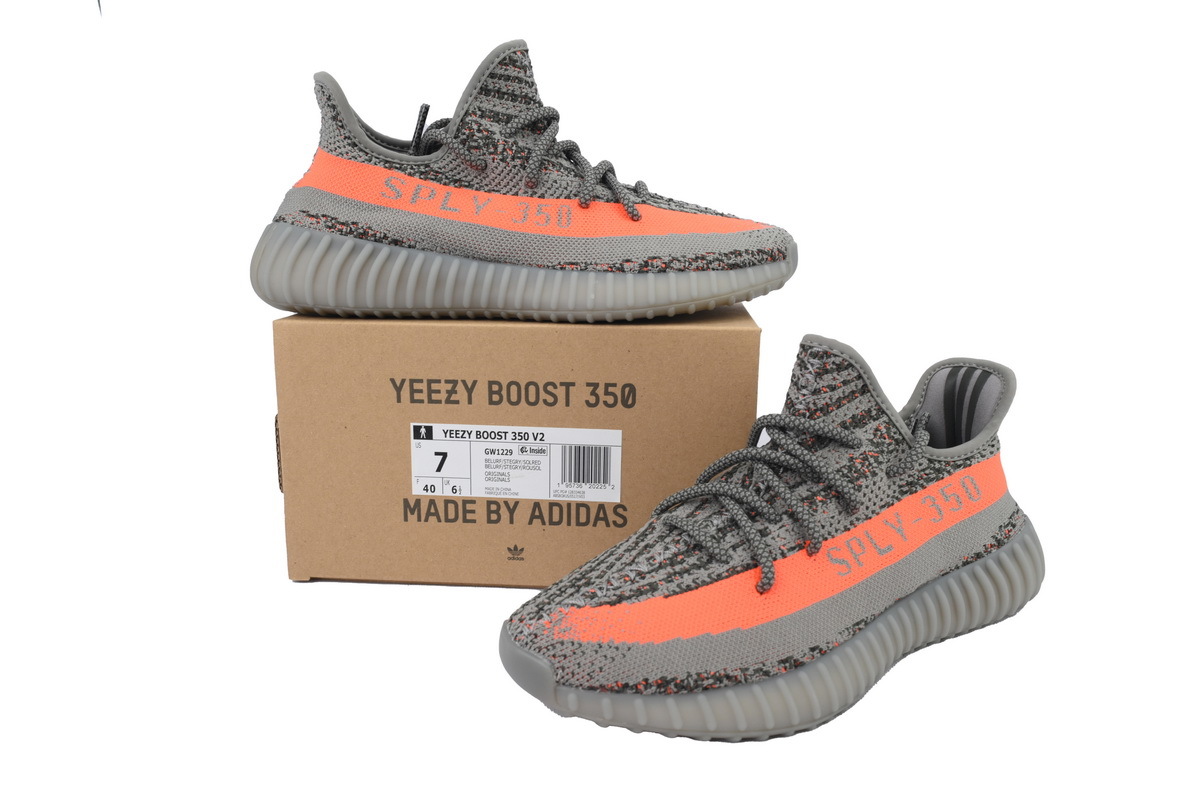 adidas Yeezy Boost 350 V2 Beluga Reflective Men's Low Top Lace-Up Sneakers Athletic Basketball US Size - Image 7