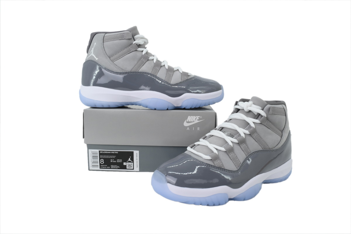 Nike Air Jordan 11 AJ11 Retro 'Cool Grey' Men's Lace-up Basketball Sneakers Athletic Shoes CT8012-005 - Image 7