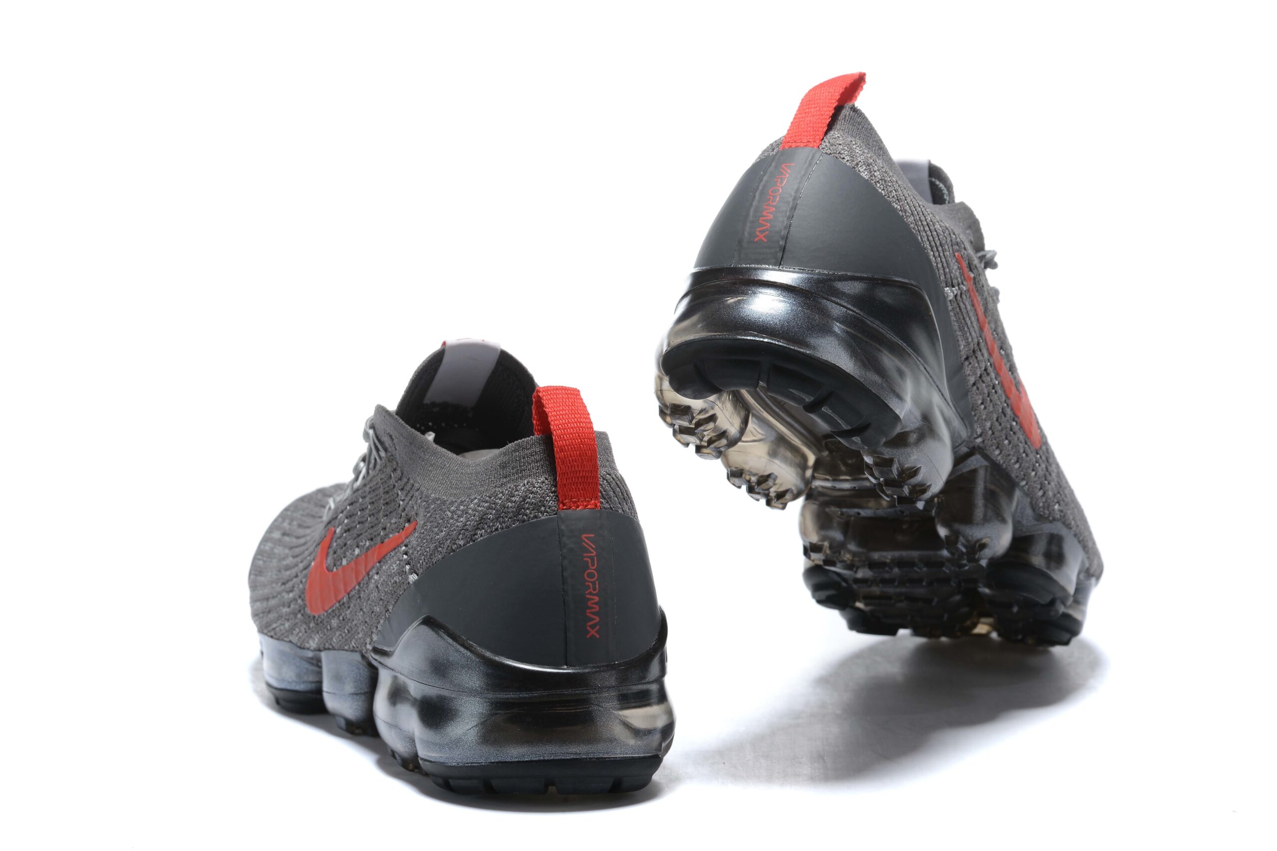 Nike Air VaporMax Flyknit 3 Gray/Red Men's Air Cushion Sneakers Casual Shoes US Sizes 8-11 - Image 5