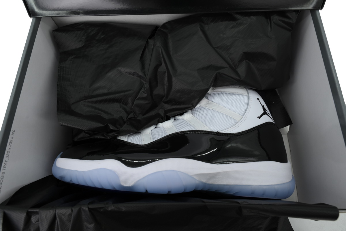 Nike Air Jordan 11 AJ11 Retro 'Concord' Men's Lace-up Basketball Sneakers Athletic Shoes 378037-100 - Image 6