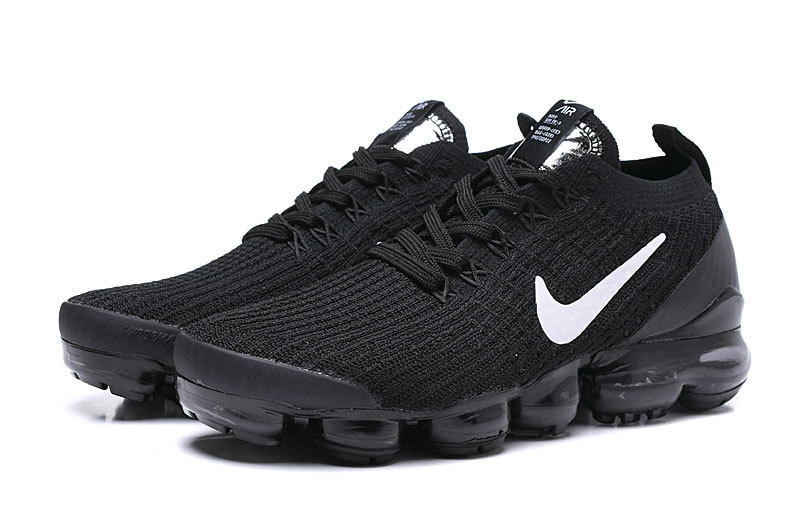 Nike Air VaporMax Flyknit 3 Black/White Men's Air Cushion Sneakers Casual Shoes US Sizes 8-11 - Image 3