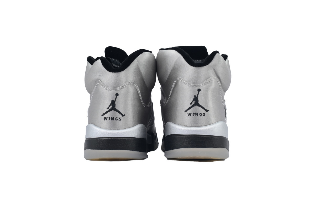 Wmns Air Jordan 5 AJ5 Retro 'Wings' Men's Lace-Up Basketball Athletic Sneakers IO2038-001 - Image 4