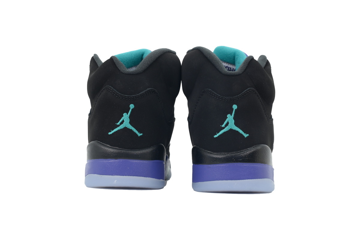 Nike Air Jordan 5 AJ5 Retro 'Black Grape' Men's Lace-Up Basketball Athletic Sneakers 136027-007 - Image 4