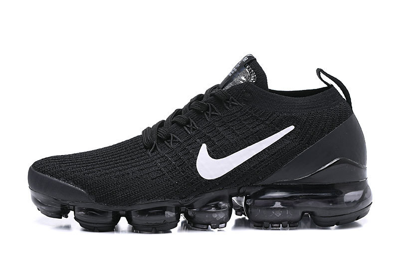 Nike Air VaporMax Flyknit 3 Black/White Men's Air Cushion Sneakers Casual Shoes US Sizes 8-11 - Image 2