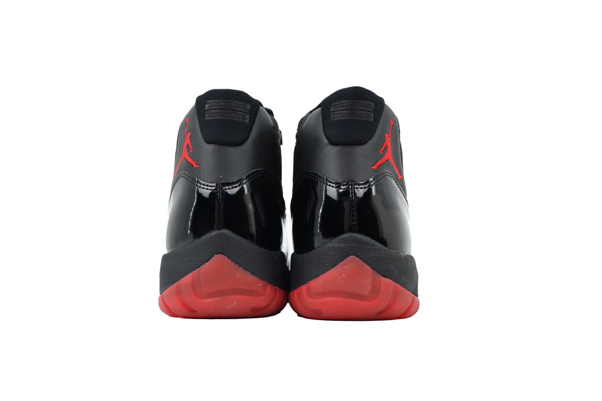 Nike Air Jordan 11 AJ11 Retro New Black Red Men's Lace-up Basketball Sneakers Athletic Shoes 378037-326 - Image 4