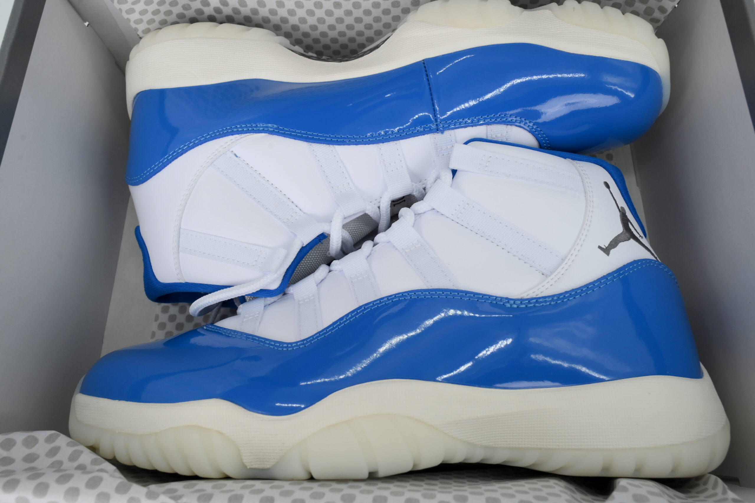 Nike Air Jordan 11 AJ11 Retro Sports Blue Men's Lace-up Basketball Sneakers Athletic Shoes I08959-133 - Image 6