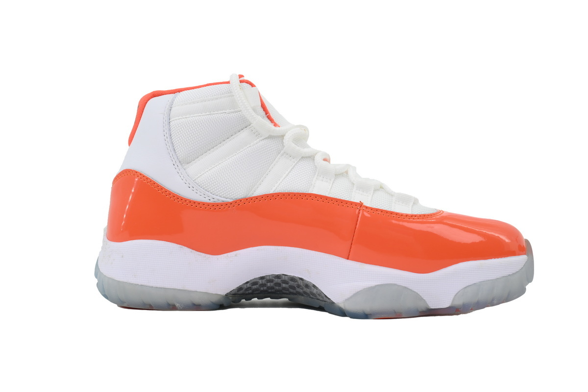 Nike Air Jordan 11 AJ11 Retro White Orange Men's Lace-up Basketball Sneakers Athletic Shoes CT8012-002 - Image 2