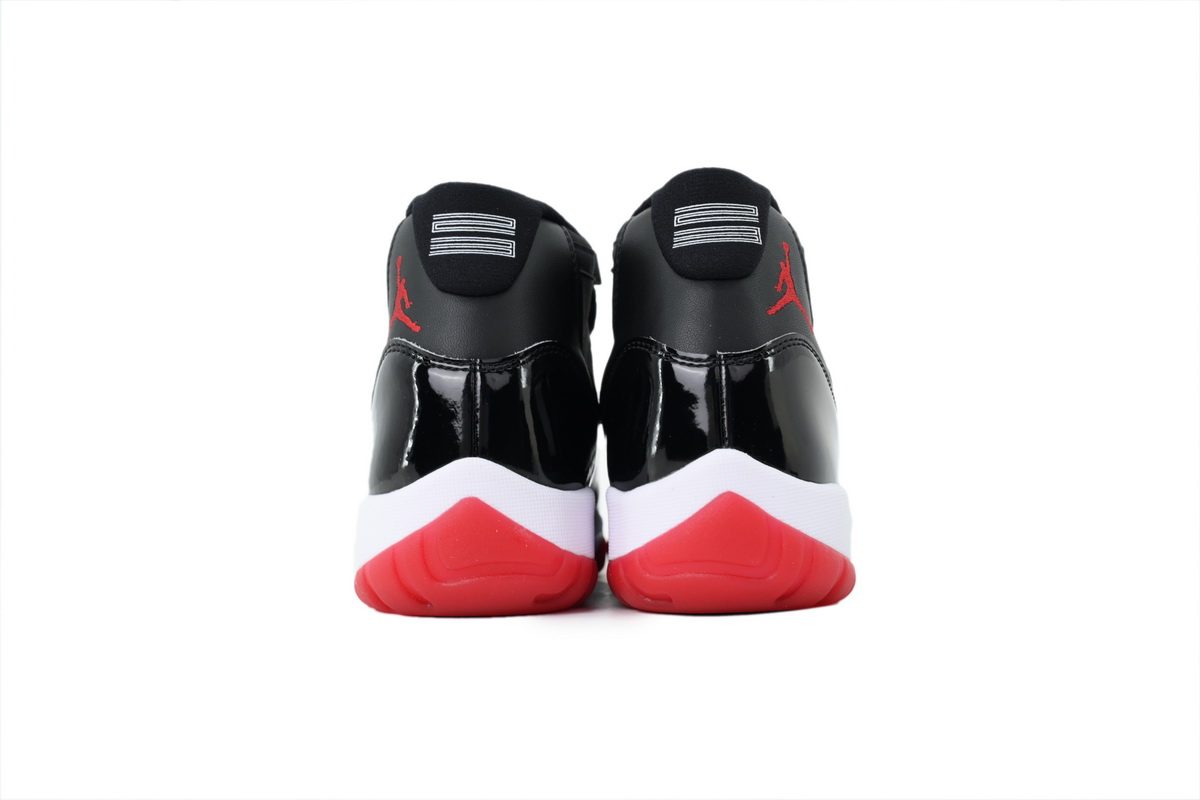 Nike Air Jordan 11 AJ11Retro 'Bred' Men's Lace-up Basketball Sneakers Athletic Shoes 378037-061 - Image 4