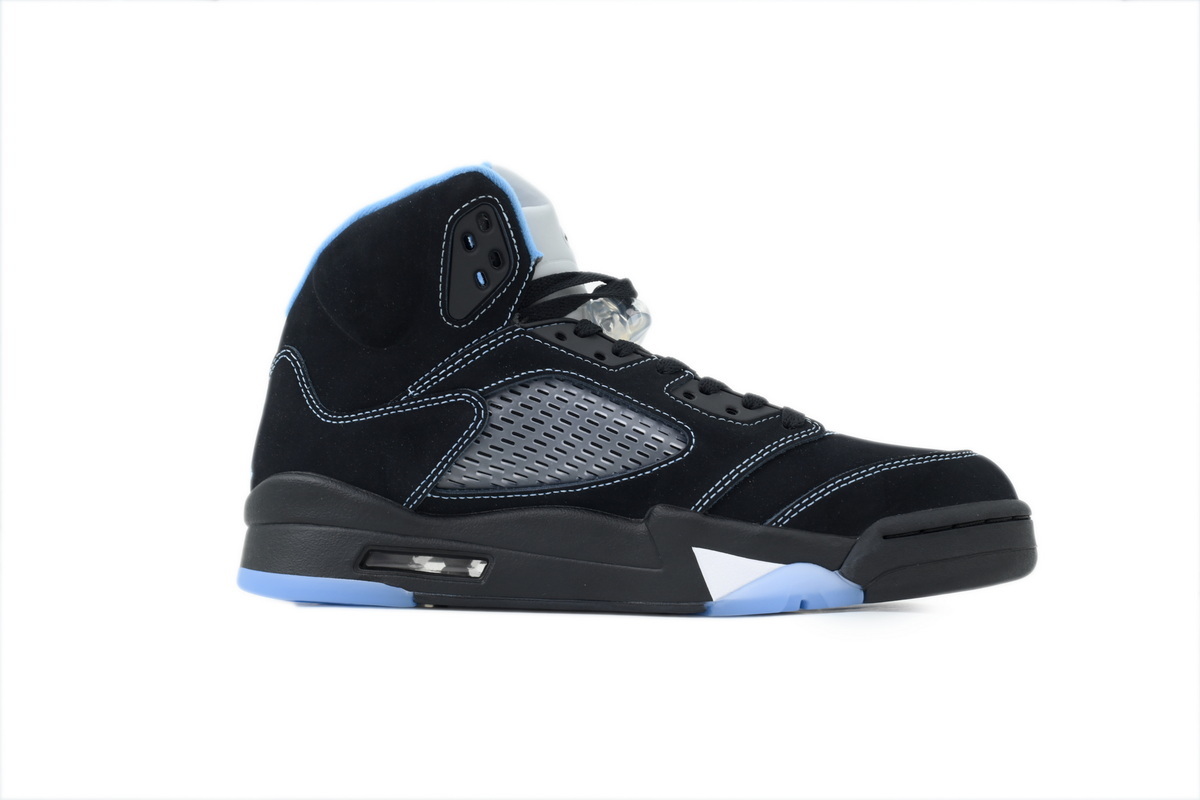 Nike Air Jordan 5 AJ5 5 Retro 'Black University Blue' 2026 Men's Lace-Up Basketball Athletic Sneakers Shoes DD0587-008 - Image 2