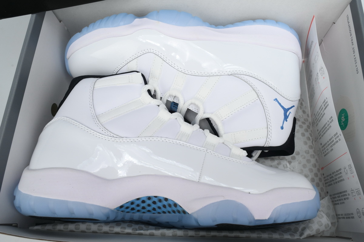 Nike Air Jordan 11 AJ11 Retro 'Columbia - Legend Blue' Men's Lace-up Basketball Sneakers Athletic Shoes CT8012-104 - Image 6