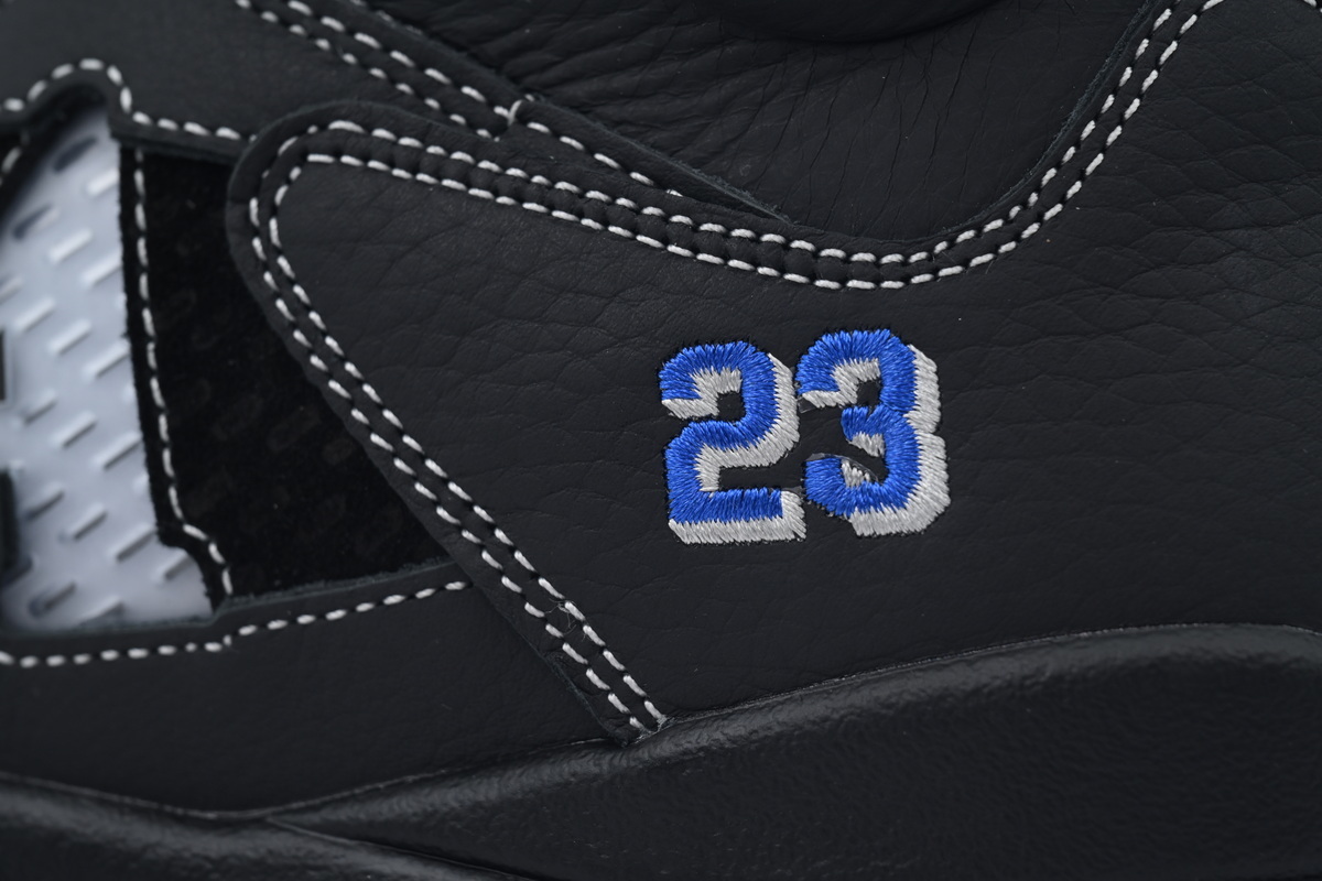 Awake NY x Air Jordan 5 AJ5 Retro 'Black Racer Blue' Men's Lace-Up Basketball Athletic Sneakers Shoes DV4982-004 - Image 3