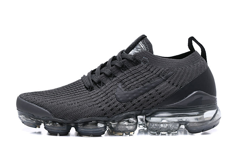 Nike Air VaporMax Flyknit 3 Gray/Black Men's Air Cushion Sneakers Casual Shoes US Sizes 8-11 - Image 2