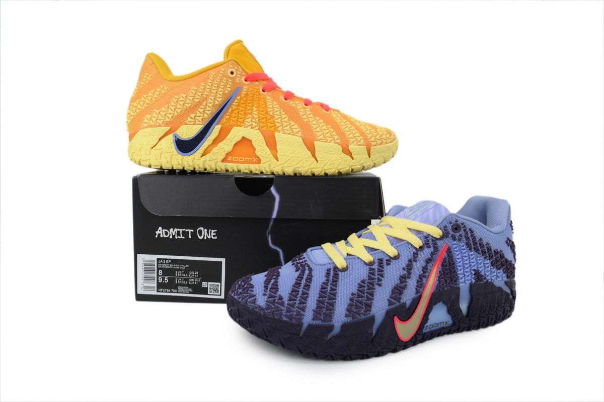 Nike Ja 3 EP 'Channel 12' Men's Lace-up Basketball Sneakers Athletic Shoes HF2794-700 - Image 7