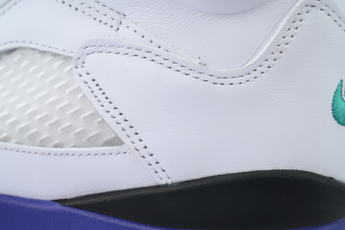 Nike Air Jordan 5 AJ5 Retro 'Grape' 2025 Men's Lace-Up Basketball Athletic Sneakers Shoes HQ7978-100 - Image 3