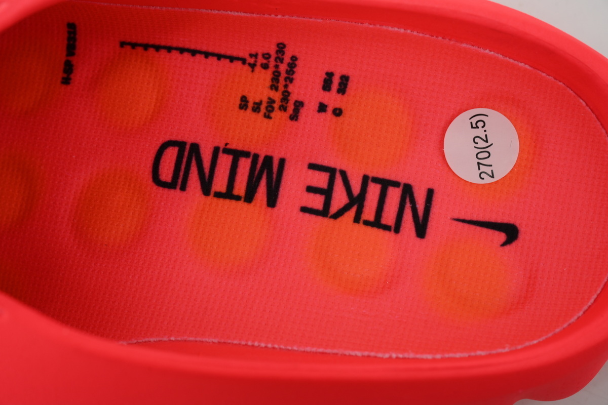Nike Mind 001 Men's Slip-On Low Top Athletic/Sneaker/Casual Red Men size 8-13 HQ4307-600 (The size runs small, please order one size up.) - Image 3