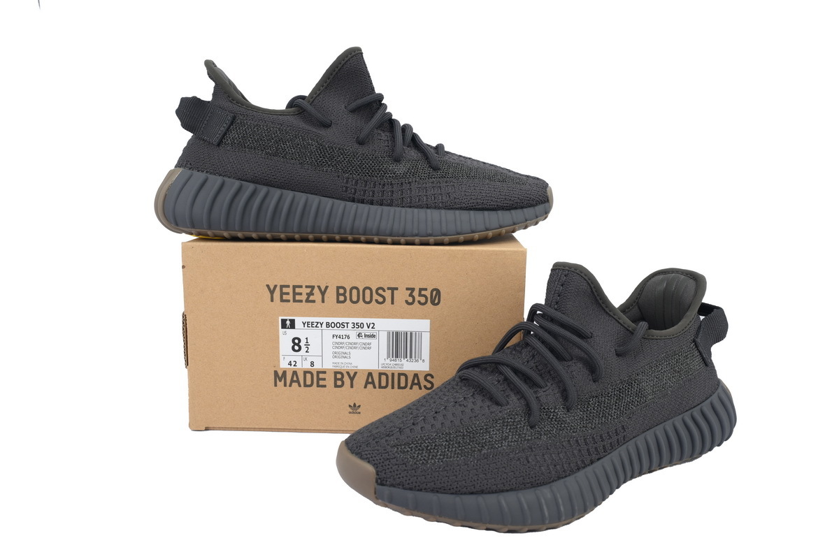adidas Yeezy Boost 350 V2 Cinder Reflective Real Boost Men's Low Top Lace-Up Sneakers Athletic Basketball US Size - Image 7