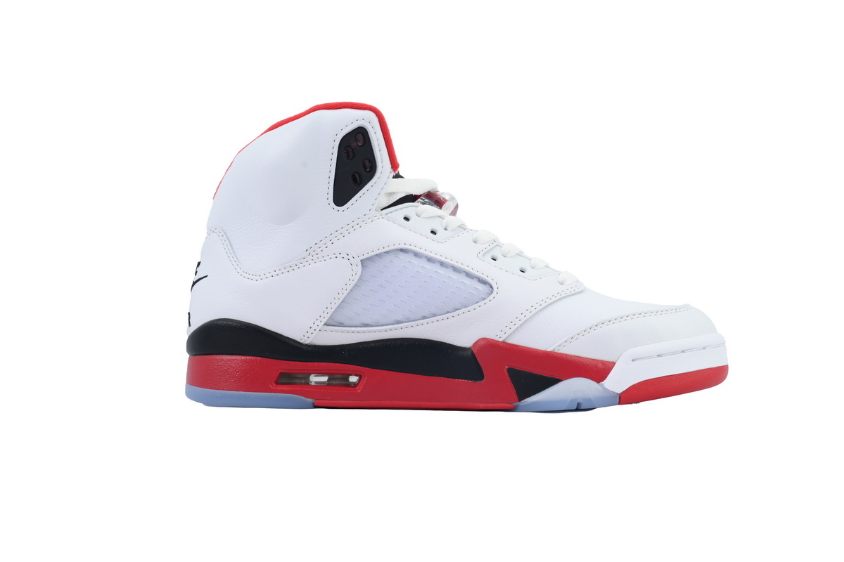 Nike Air Jordan 5 AJ5 Retro 'Fire Red' 2025 Men's Lace-Up Basketball Athletic Sneakers Shoes HQ7980-101 - Image 2