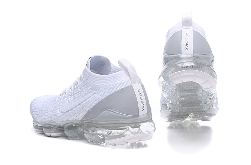 Nike Air VaporMax Flyknit 3 All White Men's Air Cushion Sneakers Casual Shoes US Sizes 8-11 - Image 7