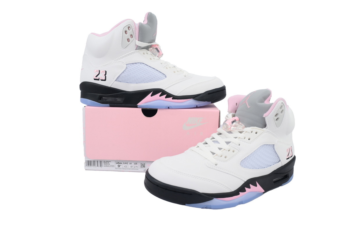 Nike Air Jordan 5 AJ5 Retro 'Medium Soft Pink' Men's Lace-Up Basketball Athletic Sneakers HQ7978-102 - Image 7