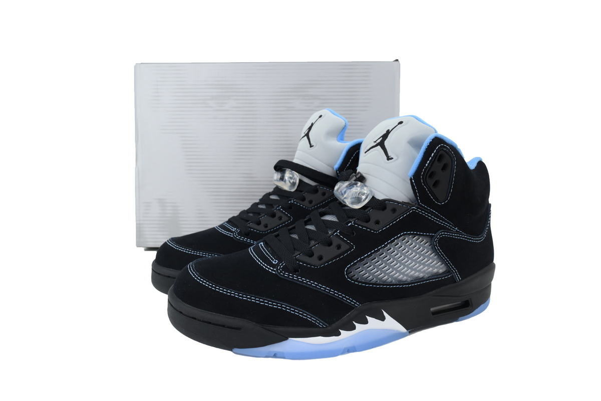 Nike Air Jordan 5 AJ5 5 Retro 'Black University Blue' 2026 Men's Lace-Up Basketball Athletic Sneakers Shoes DD0587-008 - Image 8