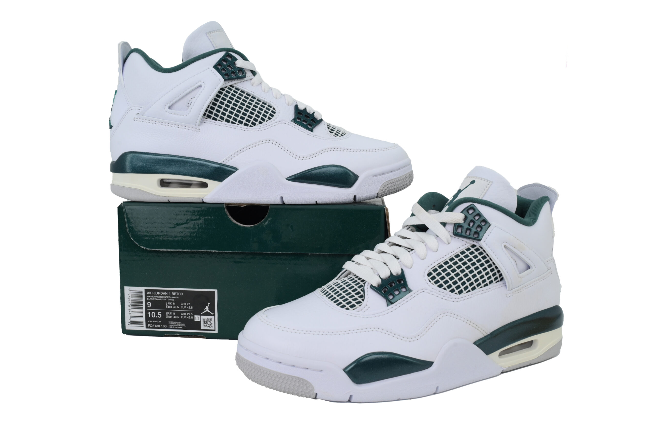 Nike Air Jordan 4 AJ4 Oxidized Green Men's Athletic Sneakers Basketball FQ8138-103 - Image 7