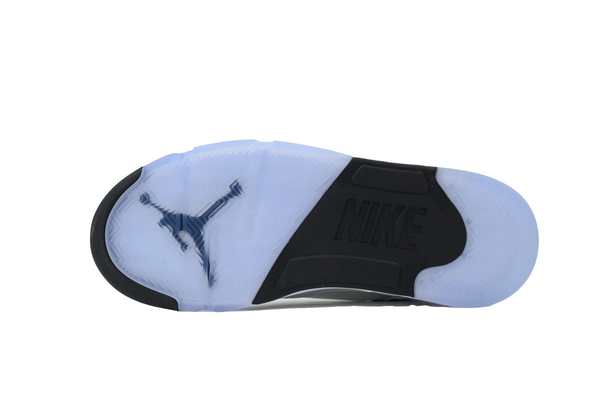 Nike Air Jordan 5 AJ5 Retro 'White Metallic' 2026 Men's Lace-Up Basketball Athletic Sneakers Shoes HQ7978-103 - Image 5