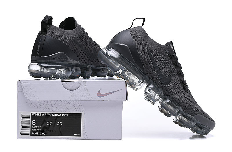 Nike Air VaporMax Flyknit 3 Gray/Black Men's Air Cushion Sneakers Casual Shoes US Sizes 8-11 - Image 8