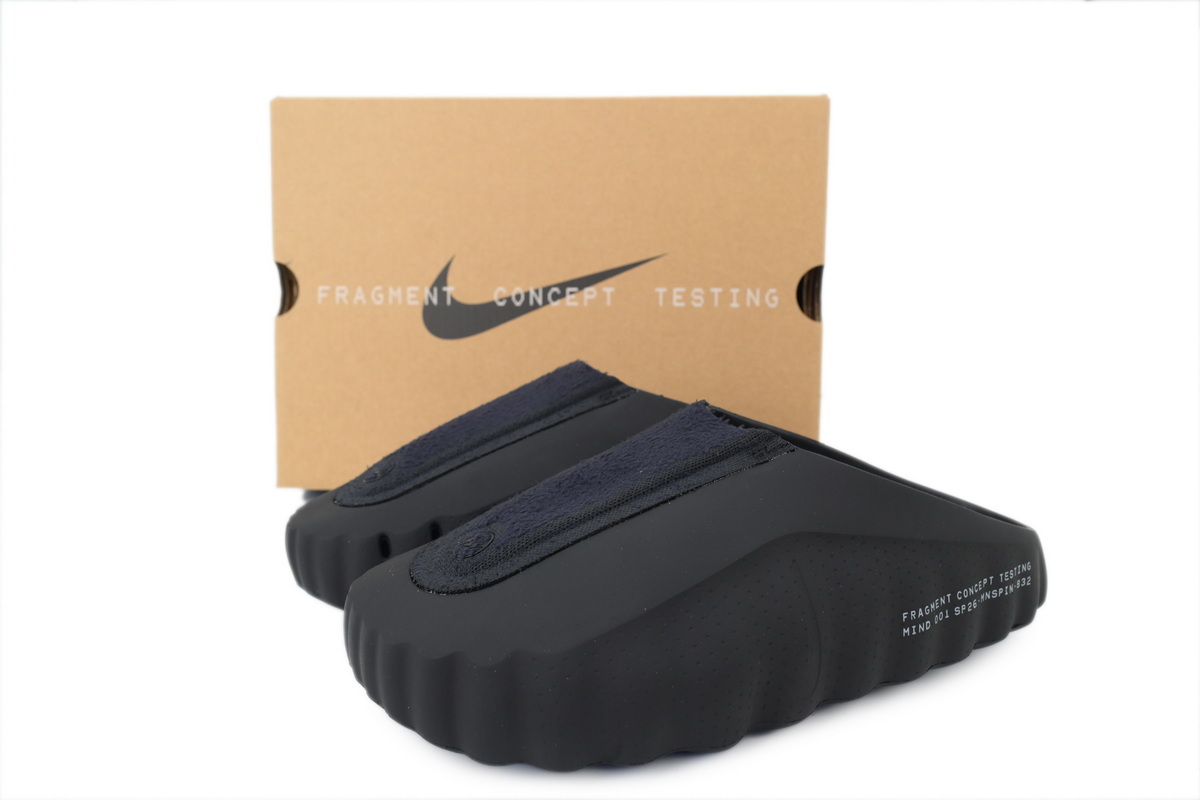Nike Fragment Design x Nike Mind 001 'Black' Men's Slip-On Low Top Athletic/Sneaker/Casual Black Men size 8-13 IQ8502-001(The size runs small, please order one size up.) - Image 9