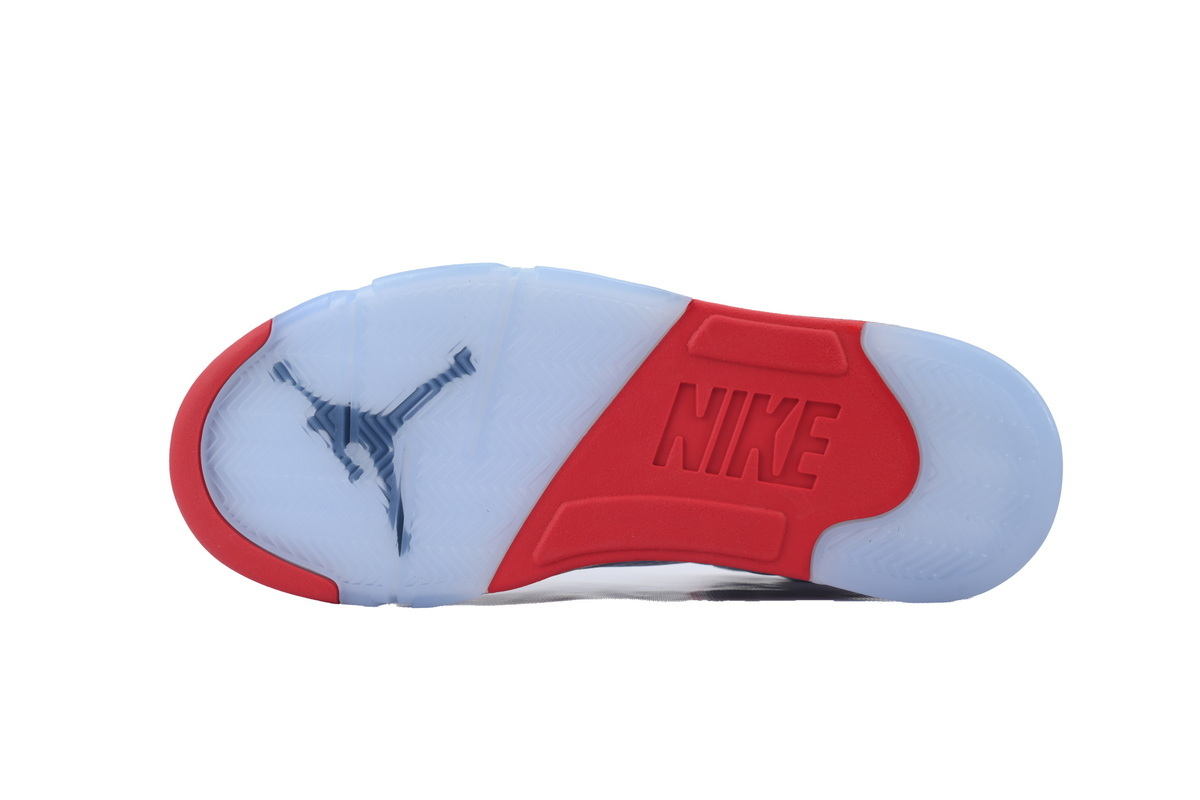 Nike Air Jordan 5 AJ5 Retro 'Fire Red' 2025 Men's Lace-Up Basketball Athletic Sneakers Shoes HQ7980-101 - Image 5