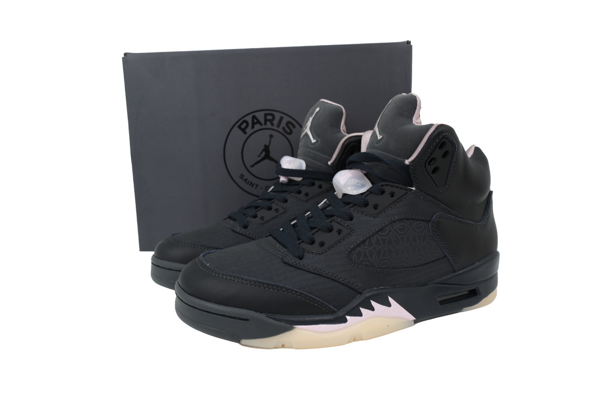 Nike Air Jordan 5 AJ5 Paris Saint-Germain x Retro 'Off Noir' Men's Lace-Up Basketball Athletic Sneakers Shoes HQ3004-001 - Image 8