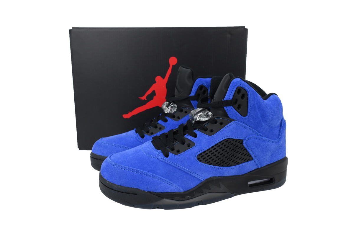 Nike Air Jordan 5 AJ5 5 Retro Blue Men's Lace-Up Basketball Athletic Sneakers Shoes DD0587-400 - Image 8