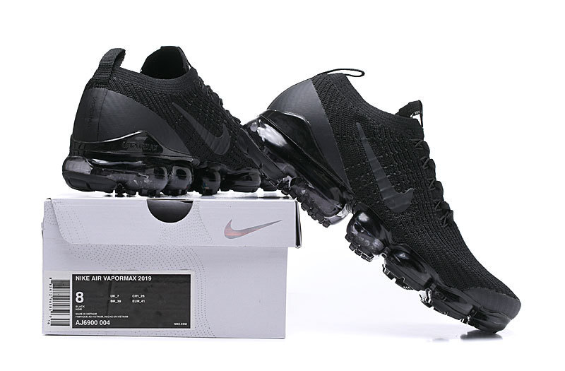 Nike Air VaporMax Flyknit 3 Black/Gray Men's Air Cushion Sneakers Casual Shoes US Sizes 8-11 - Image 8