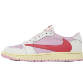 Nike Jordan 1 OG Low SP x Travis Scott Tropical Pink Men's Athletic Sneakers Shoes IQ7604-101