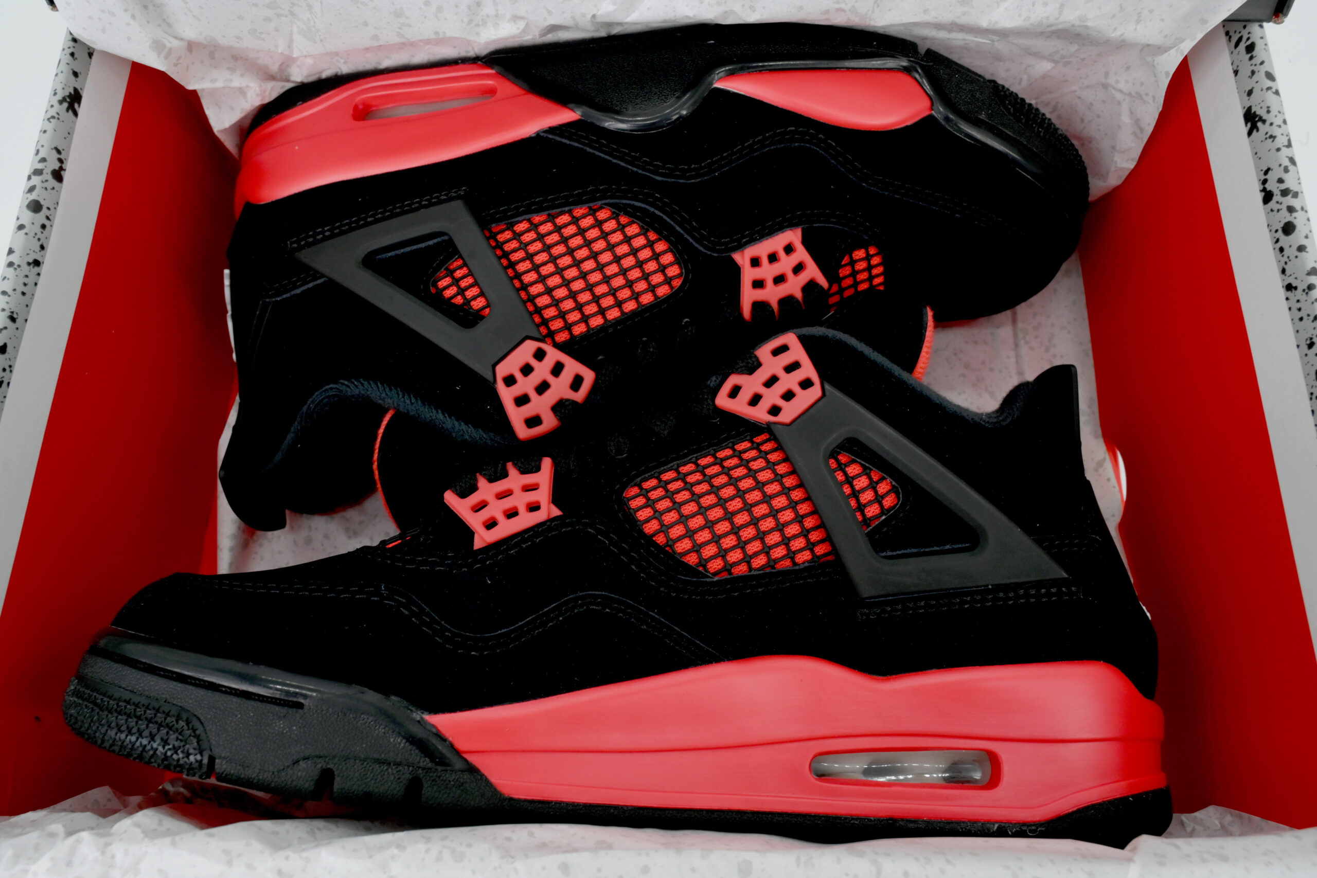 Nike Air Jordan 4 AJ4 Retro Red Thunder Men's Athletic Sneakers Basketball CT8527-016 - Image 6