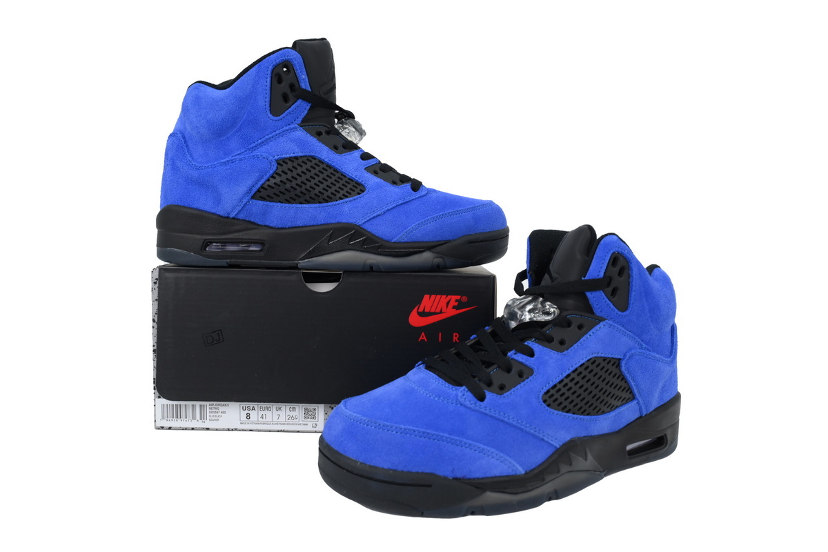 Nike Air Jordan 5 AJ5 5 Retro Blue Men's Lace-Up Basketball Athletic Sneakers Shoes DD0587-400 - Image 7