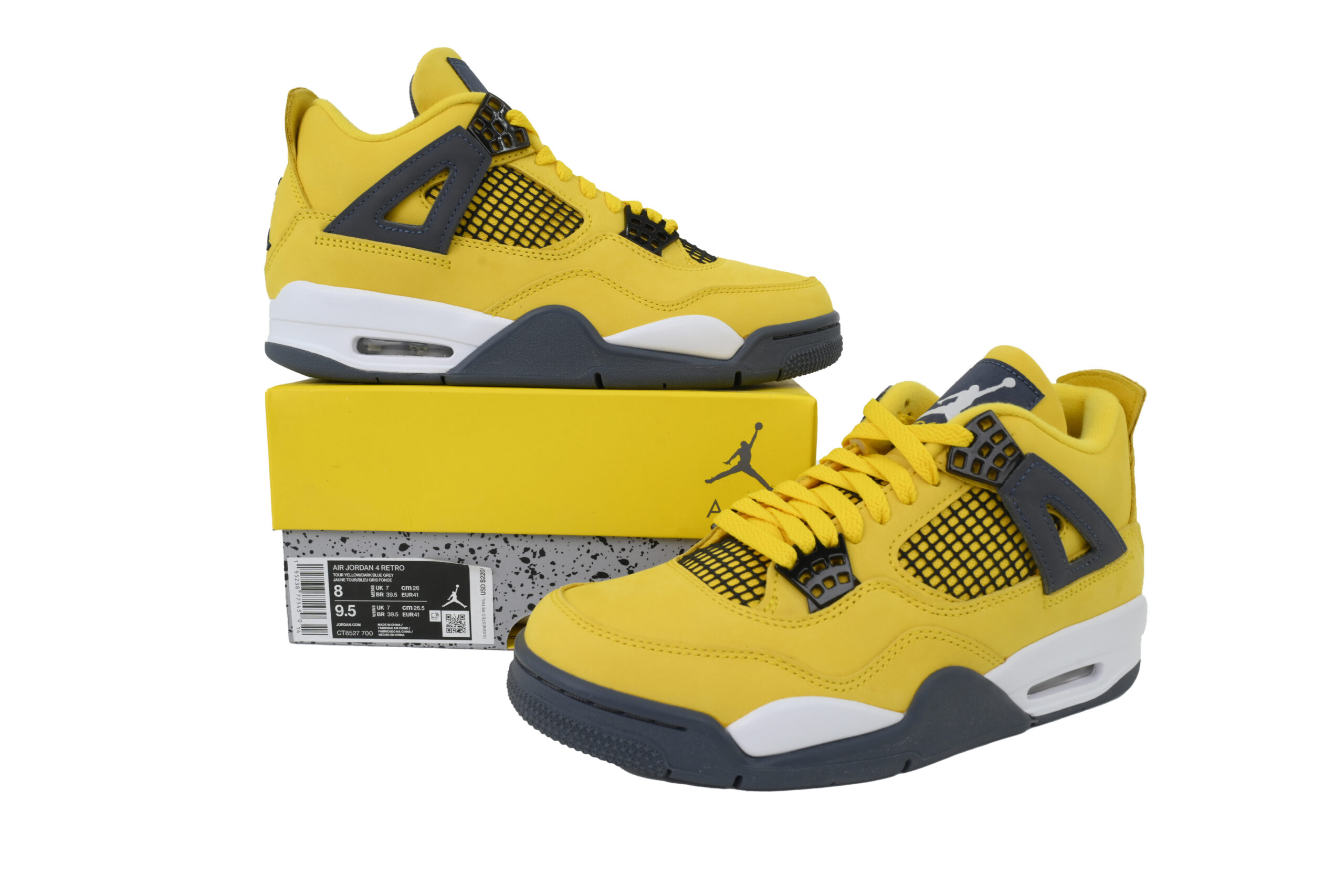 Nike Air Jordan 4 AJ4 Retro LS Lightning Men's Athletic Sneakers Basketball CT8527-700 - Image 7