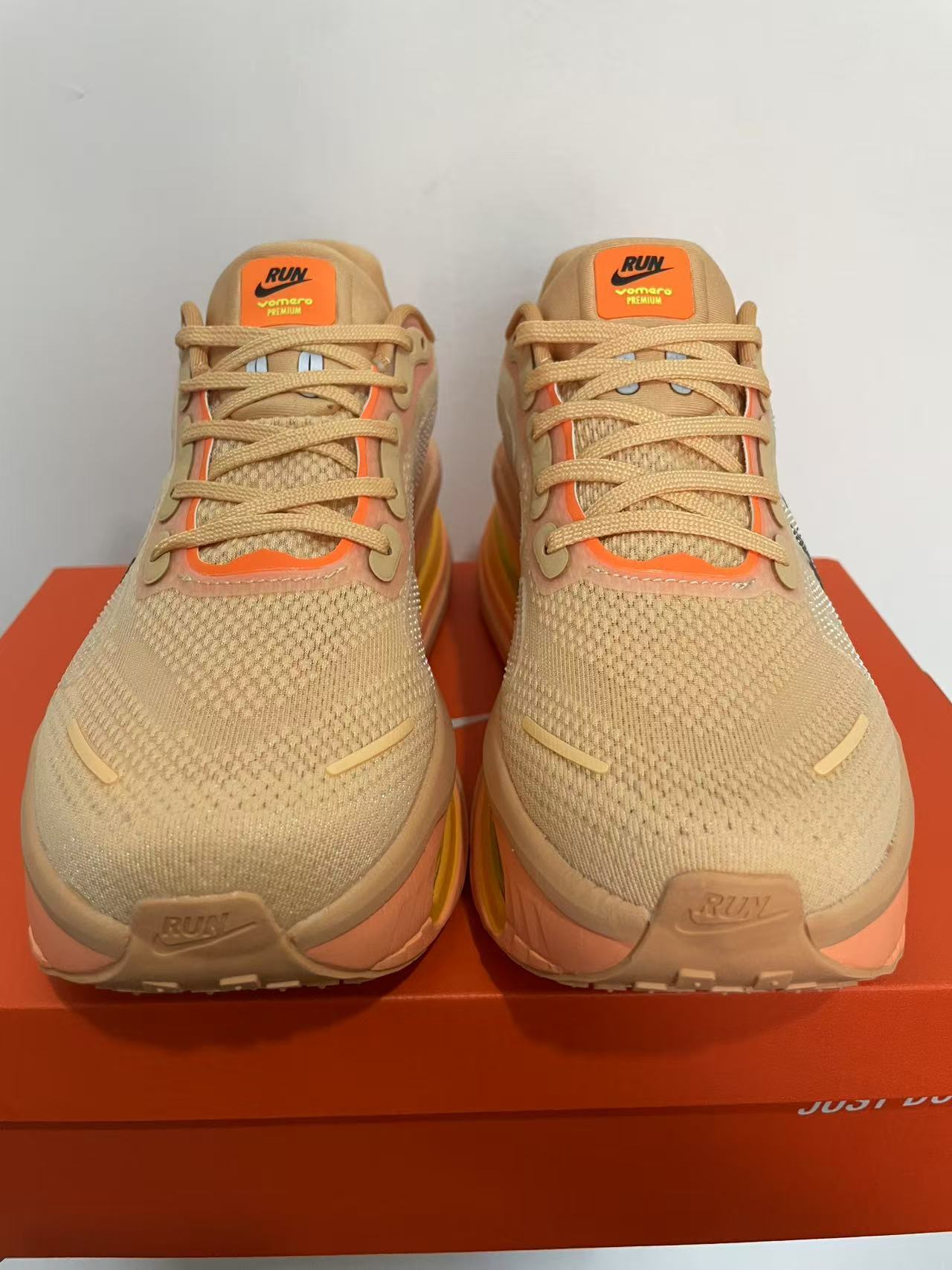 Nike Air Zoom Vomero Premium Orange/Yellow Men's Athletic Sneakers Running Shoes US Size 8-12 - Image 4