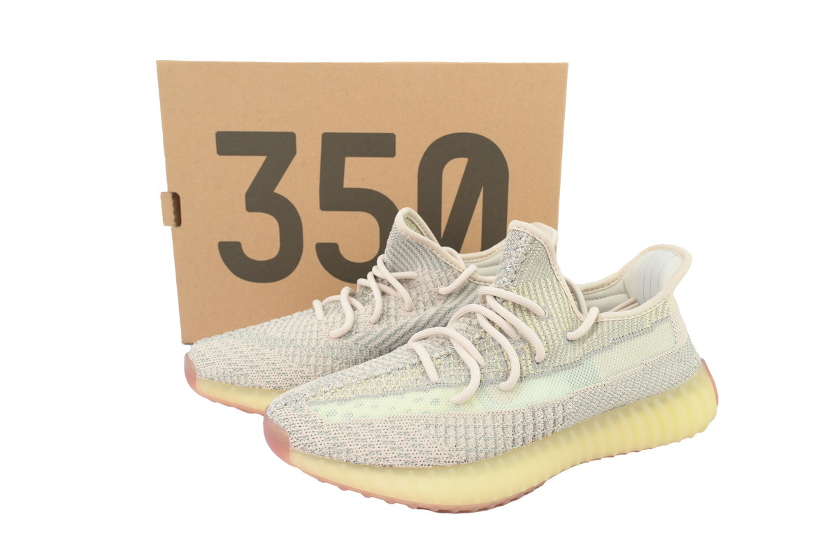 adidas Yeezy Boost 350 V2 “Citrin” Men's Low Top Lace-Up Sneakers Athletic Basketball US Size - Image 8