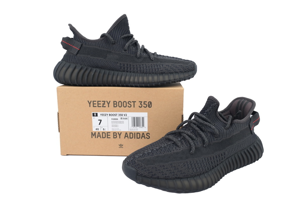 adidas Yeezy Boost 350 V2 Low Black Non-Reflective Men’s Low Top Lace-Up Athletic Sneakers Basketball - Image 5