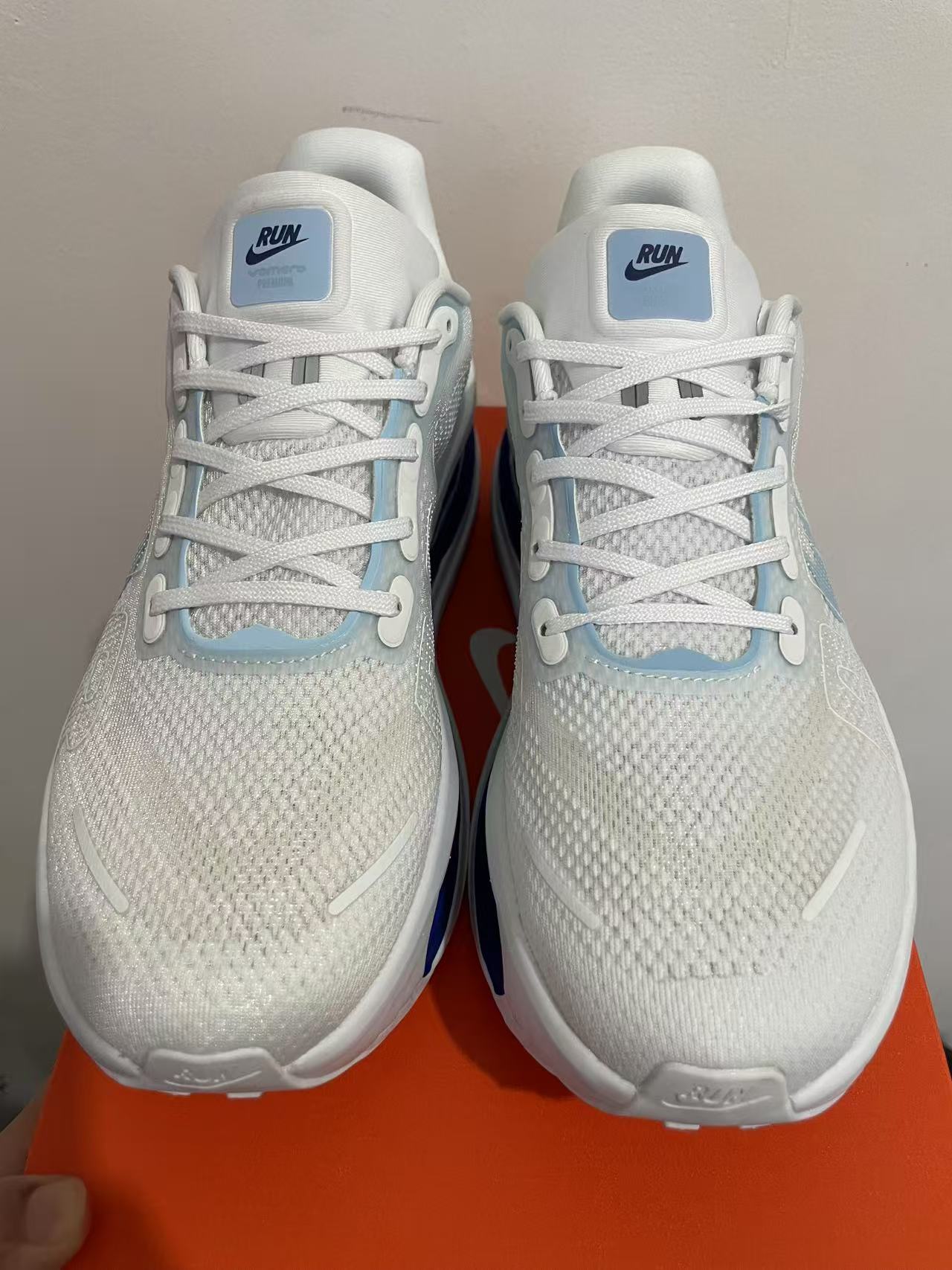 Nike Air Zoom Vomero Premium White/Blue Men's Athletic Sneakers Running Shoes US Size 8-12 - Image 3