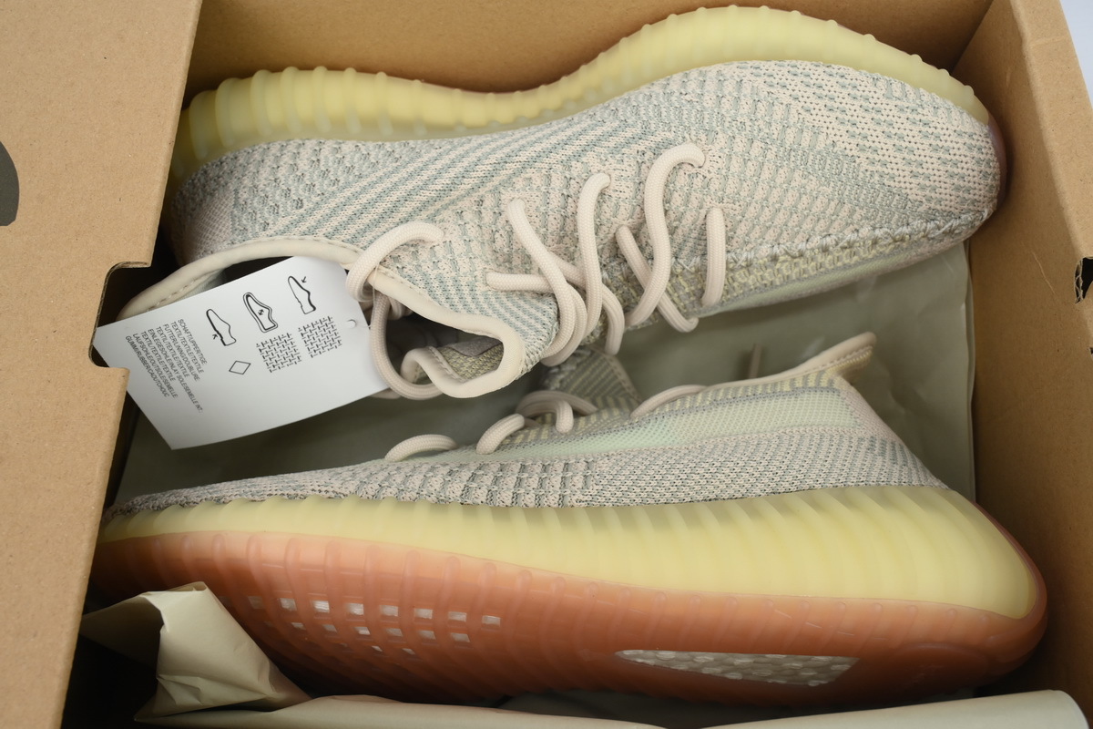 adidas Yeezy Boost 350 V2 “Citrin” Men's Low Top Lace-Up Sneakers Athletic Basketball US Size - Image 6