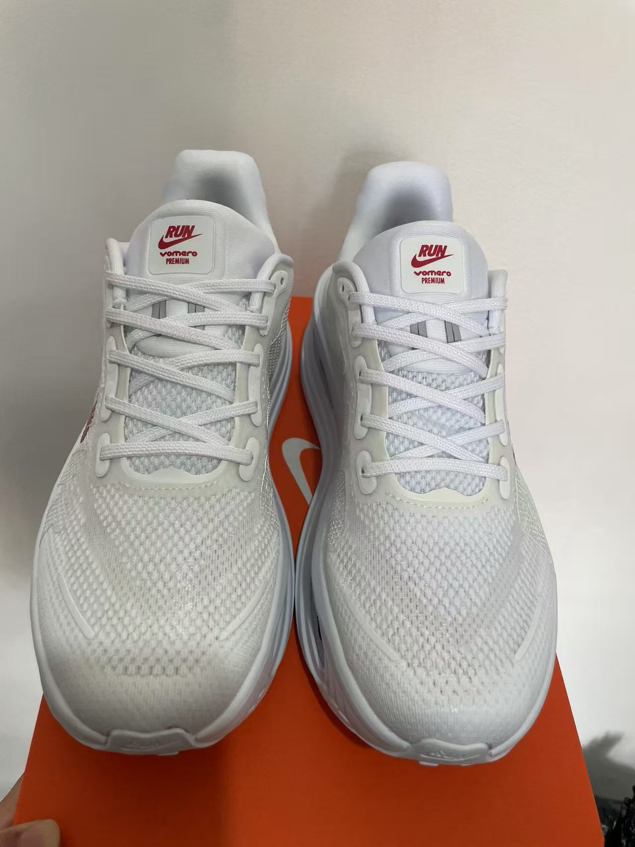 Nike Air Zoom Vomero Premium White/Black/Red Men's Athletic Sneakers Running Shoes US Size 8-12 - Image 3