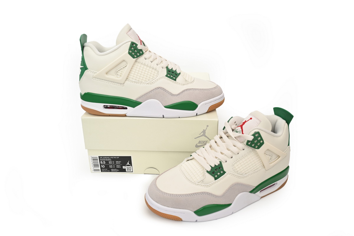 Nike SB x Air Jordan 4 AJ4 Pine Green Men’s Athletic Sneakers Basketball Shoes - Image 8