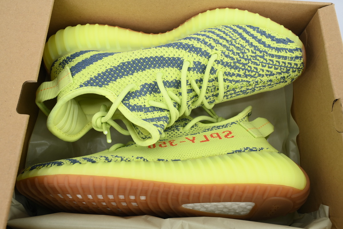 adidas Yeezy Boost 350 V2 “Semi Frozen Yellow” Men's Low Top Lace-Up Sneakers Athletic Basketball US Size - Image 6
