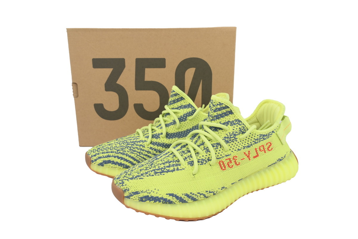 adidas Yeezy Boost 350 V2 “Semi Frozen Yellow” Men's Low Top Lace-Up Sneakers Athletic Basketball US Size - Image 8
