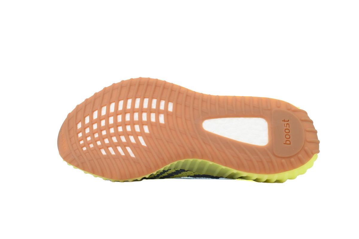 adidas Yeezy Boost 350 V2 “Semi Frozen Yellow” Men's Low Top Lace-Up Sneakers Athletic Basketball US Size - Image 4