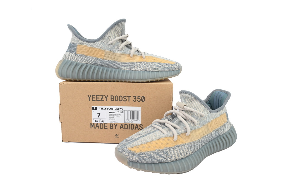 adidas Yeezy Boost 350 V2 “Israfil” Men's Low Top Lace-Up Sneakers Athletic Basketball US Size - Image 7