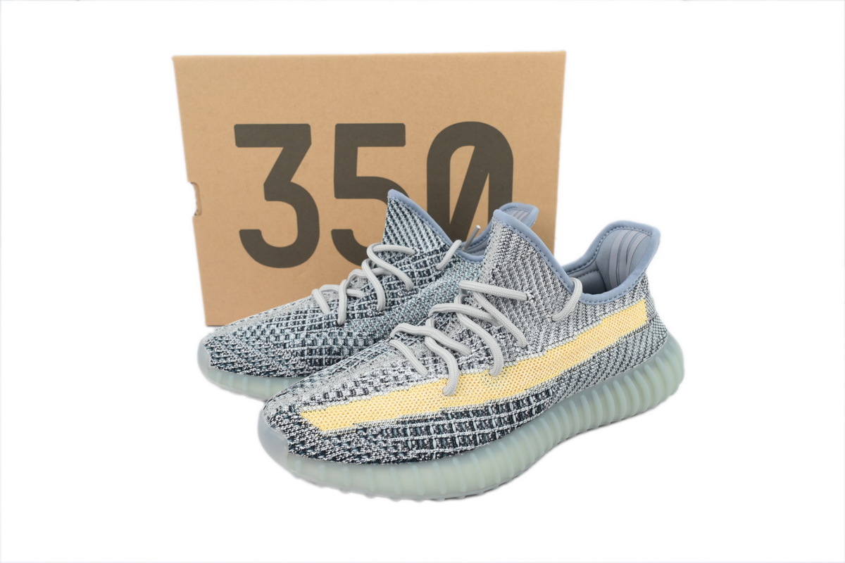 adidas Yeezy Boost 350 V2 “Ash Blue” Men's Low Top Lace-Up Sneakers Athletic Basketball US Size - Image 8