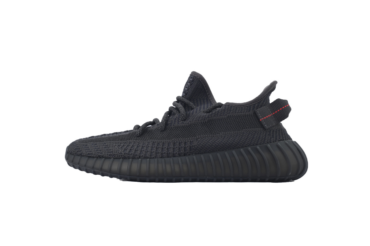 adidas Yeezy Boost 350 V2 Low Black Non-Reflective Men’s Low Top Lace-Up Athletic Sneakers Basketball